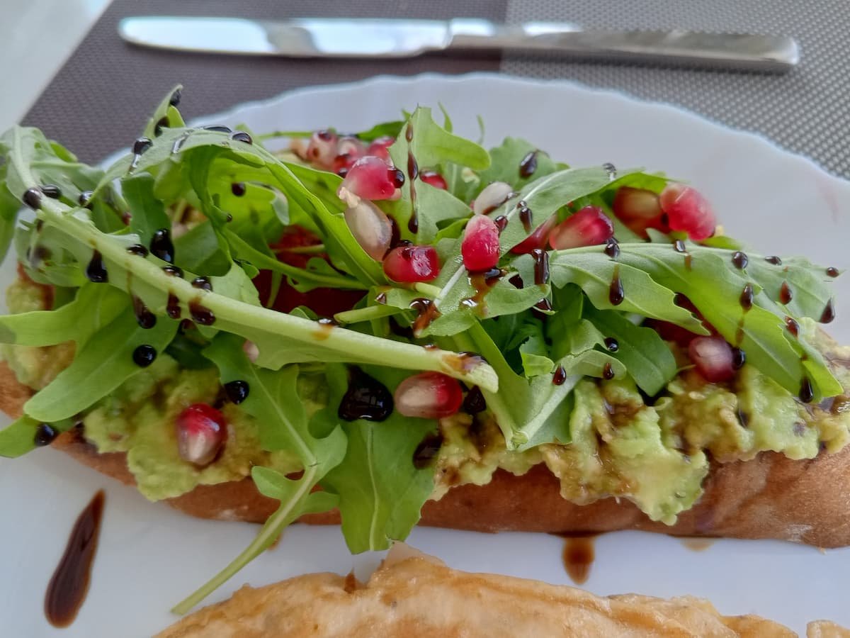 Avocado Toast & Pomegranate