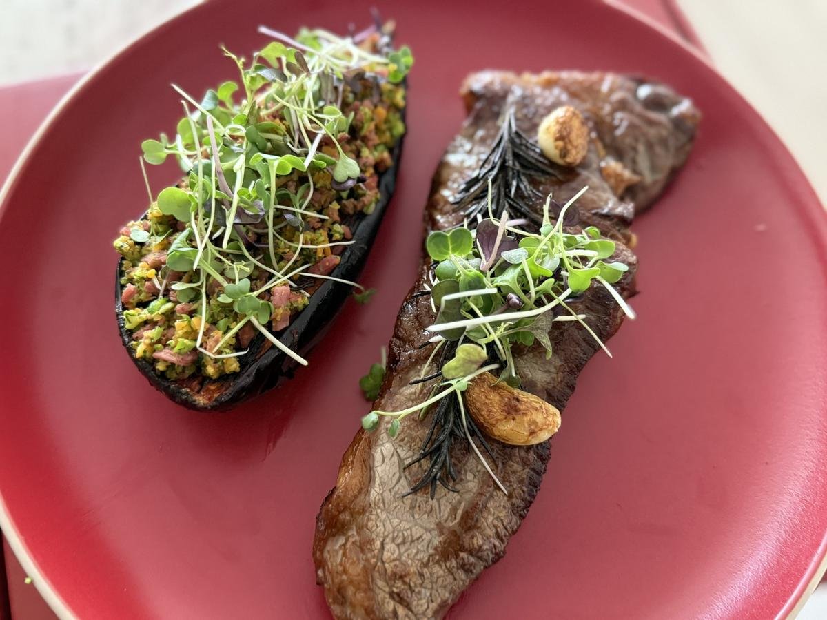 Steak & Eggplant