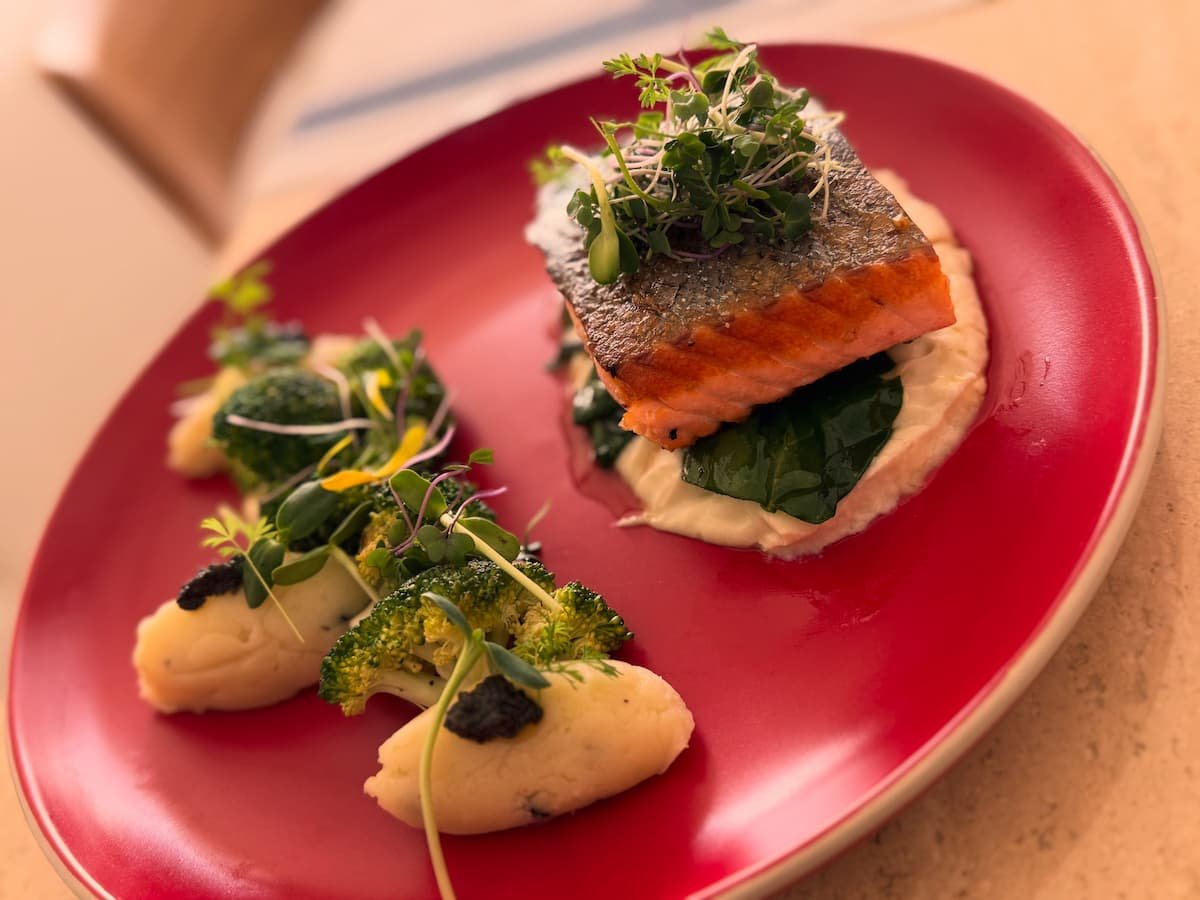 Salmon with Truffle Potatoes